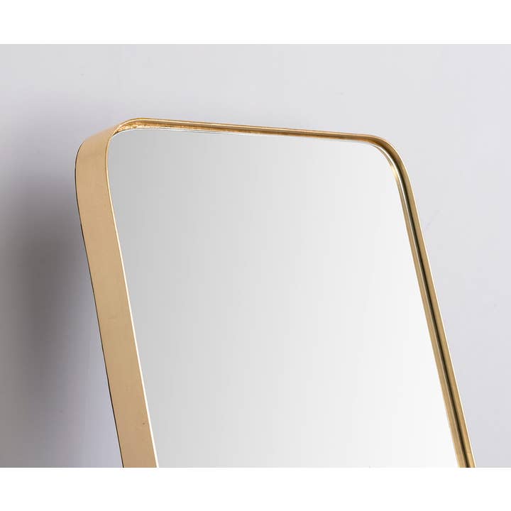 Gdeco - Wholesale Floor Mirror - Round Edge Gold Floor Mirror. 50X150Cm3
