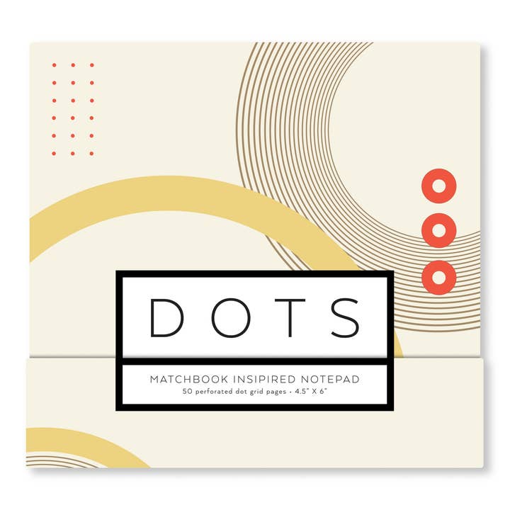 Dots Galore – Matchbook Inspired Notepad for wholesale by Fine Moments