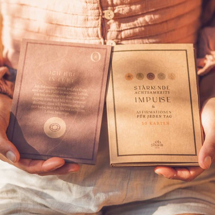 Oh Shanti – Großhandel Briefpapier-/Postkarten-Set – Oh Shanti Affirmationskarten