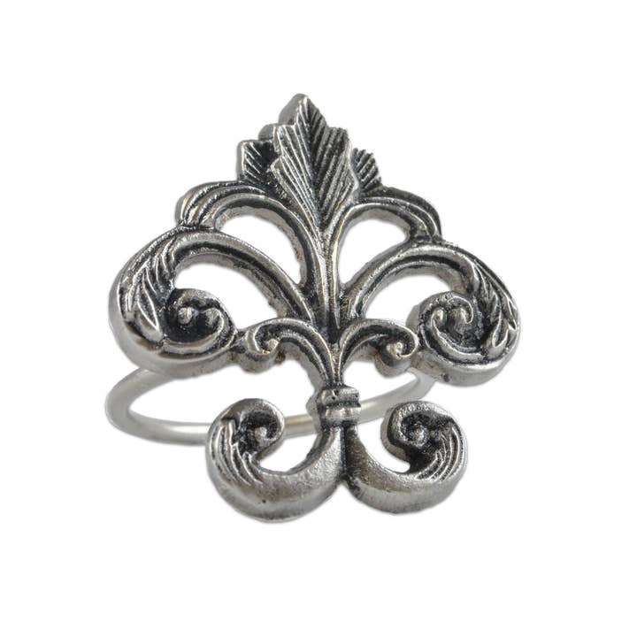 Design Imports - Wholesale Napkin Ring - Fleur De Lis Napkin Ring
