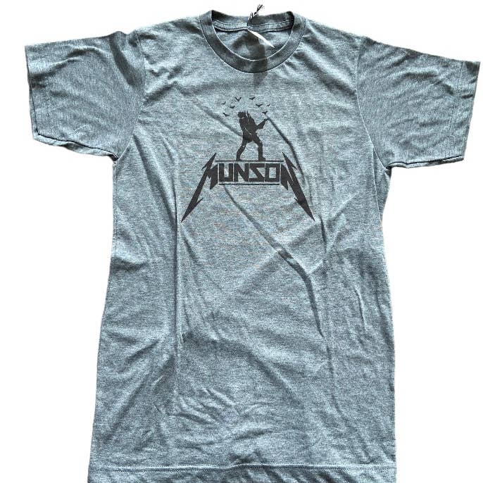 munson stranger things XS-3X charcoal tee for wholesale by Pop Culture Craze