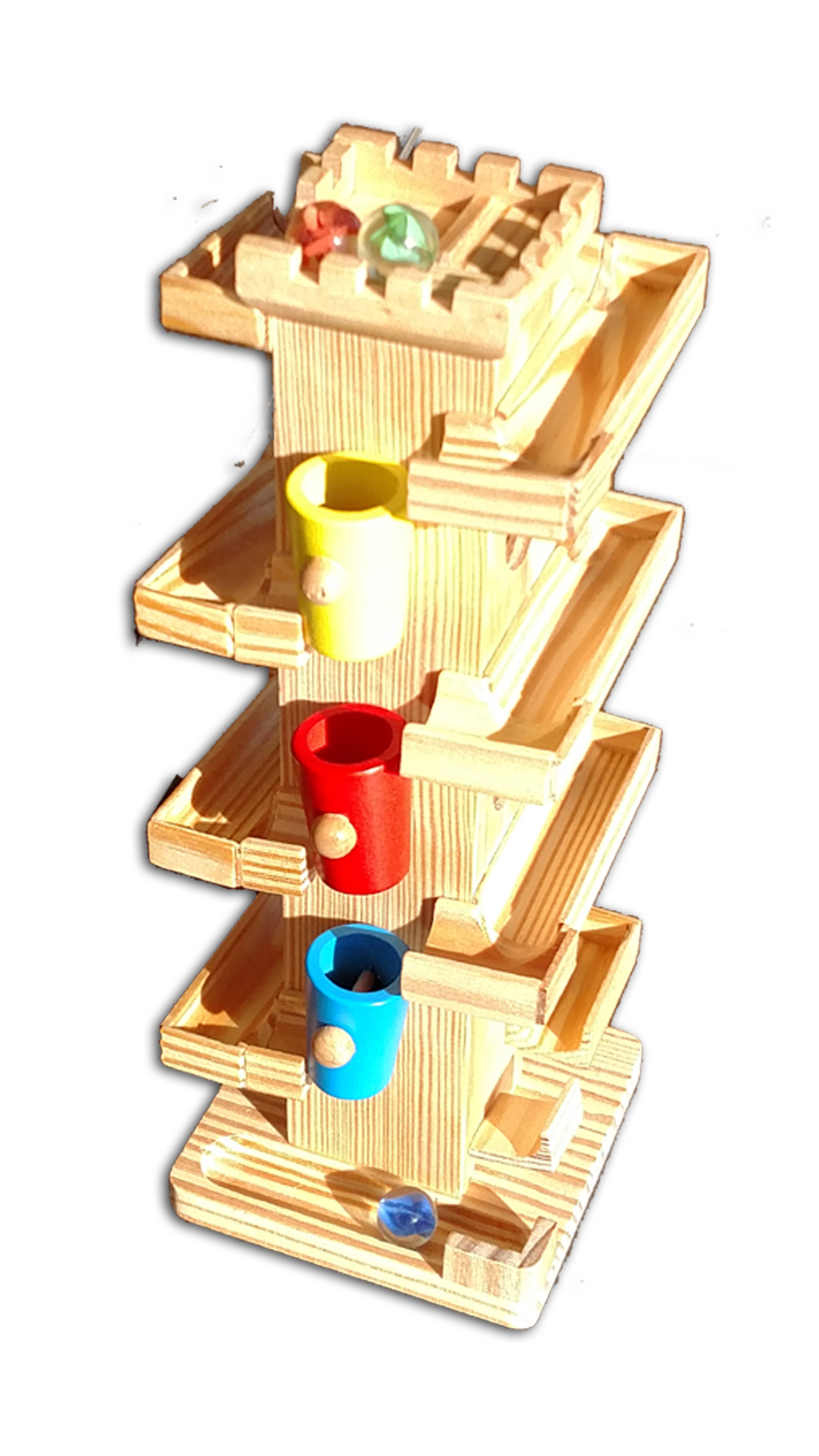Perisphere & Trylon – Engroshandel Trælegetøj - Børn – Marble Gravity Tower - Trælegetøj til børn1