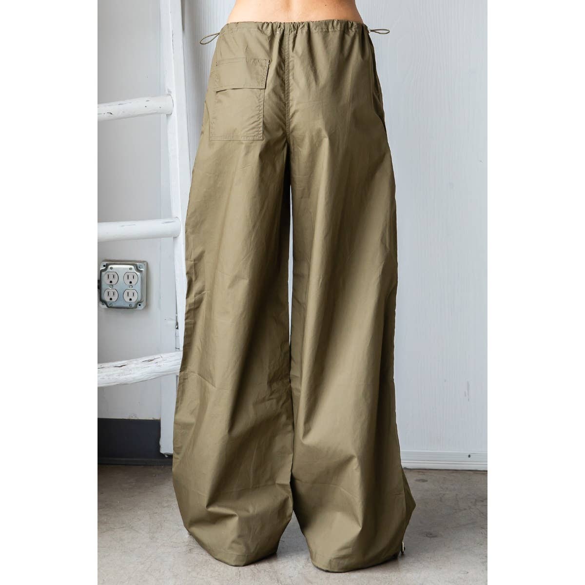 Wholesale Wide Fit Drawstring Parachute Pants for your store