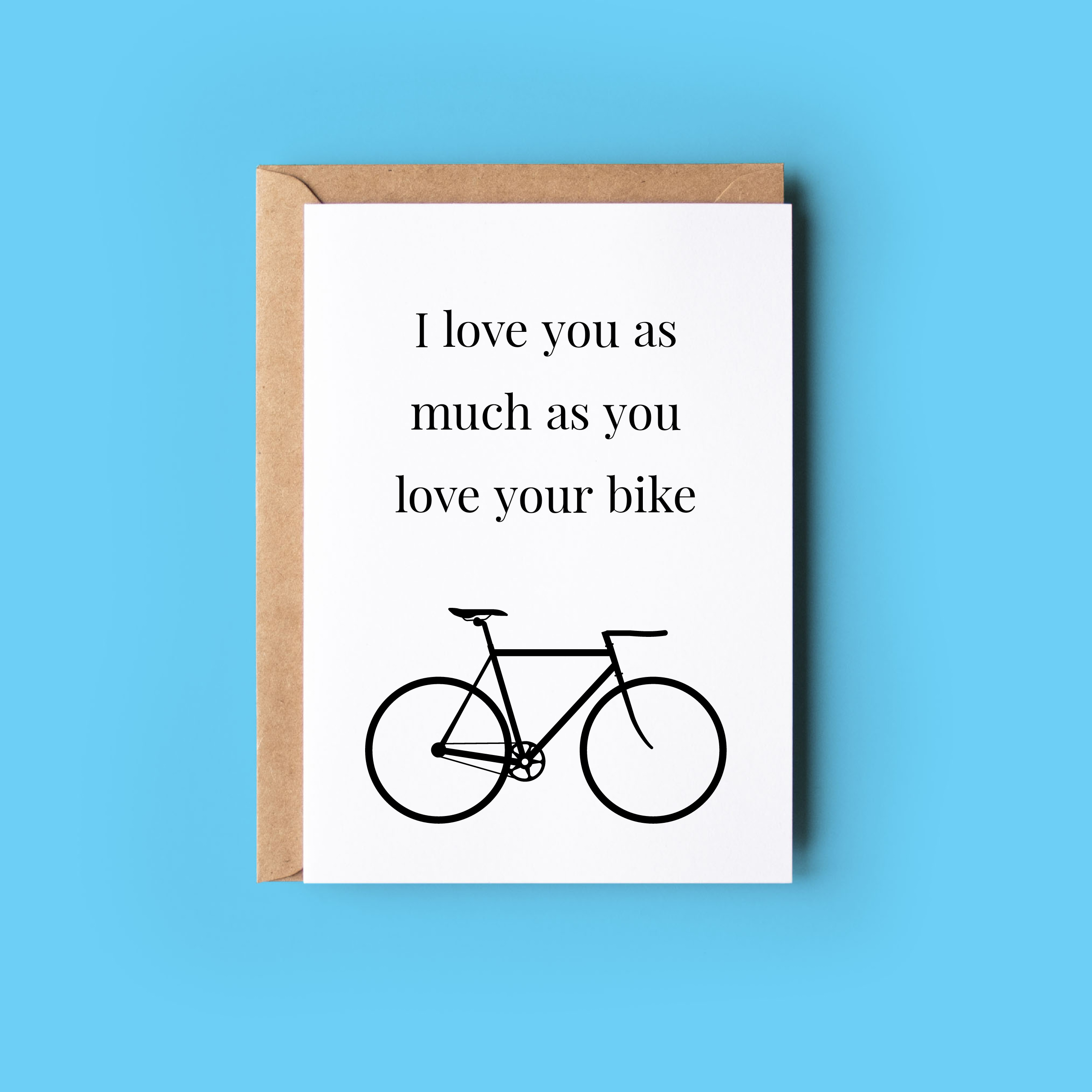Wonky Cards - Wholesale Love Card - I Love You as Much as You Love2