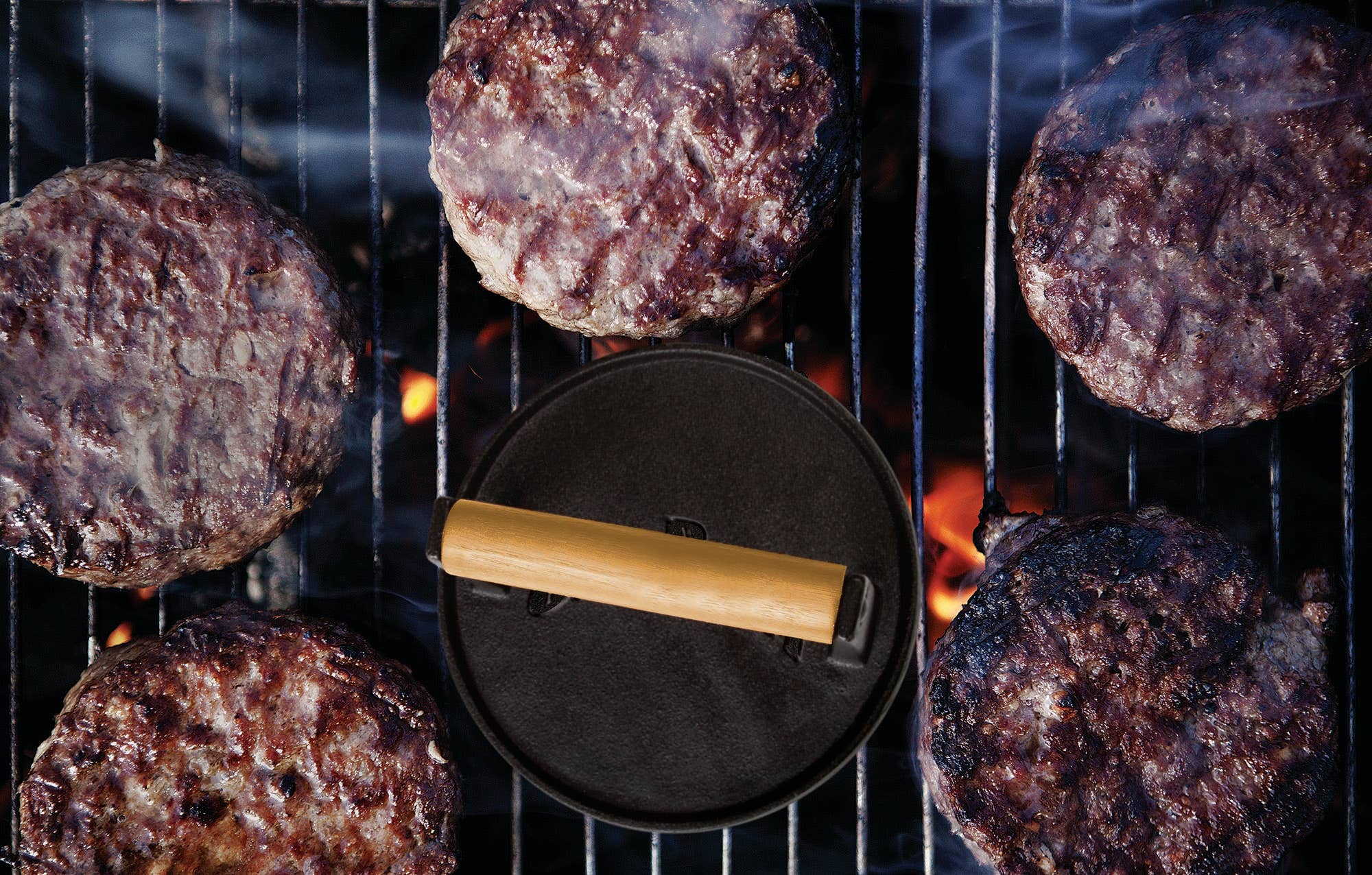 Style Asia - Wholesale Kitchen Tool/Gadget - Jim Beam 7" Cast Iron Burger Press.6