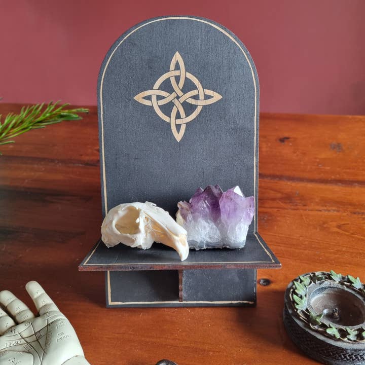 Yiska Designs - Wholesale Wall Mounted Shelf - Mini Wall Altar Witch Knot Shelf