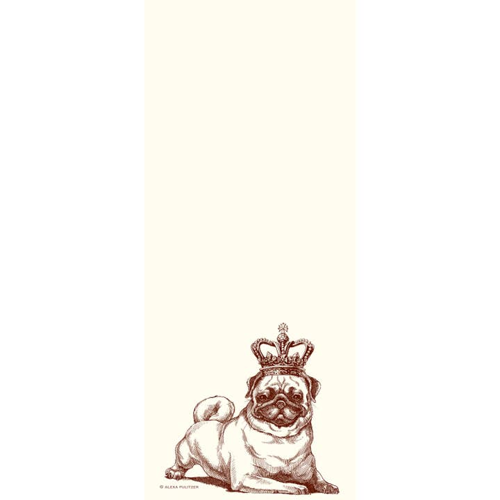 Royal Pug Long Pad for wholesale by Alexa Pulitzer