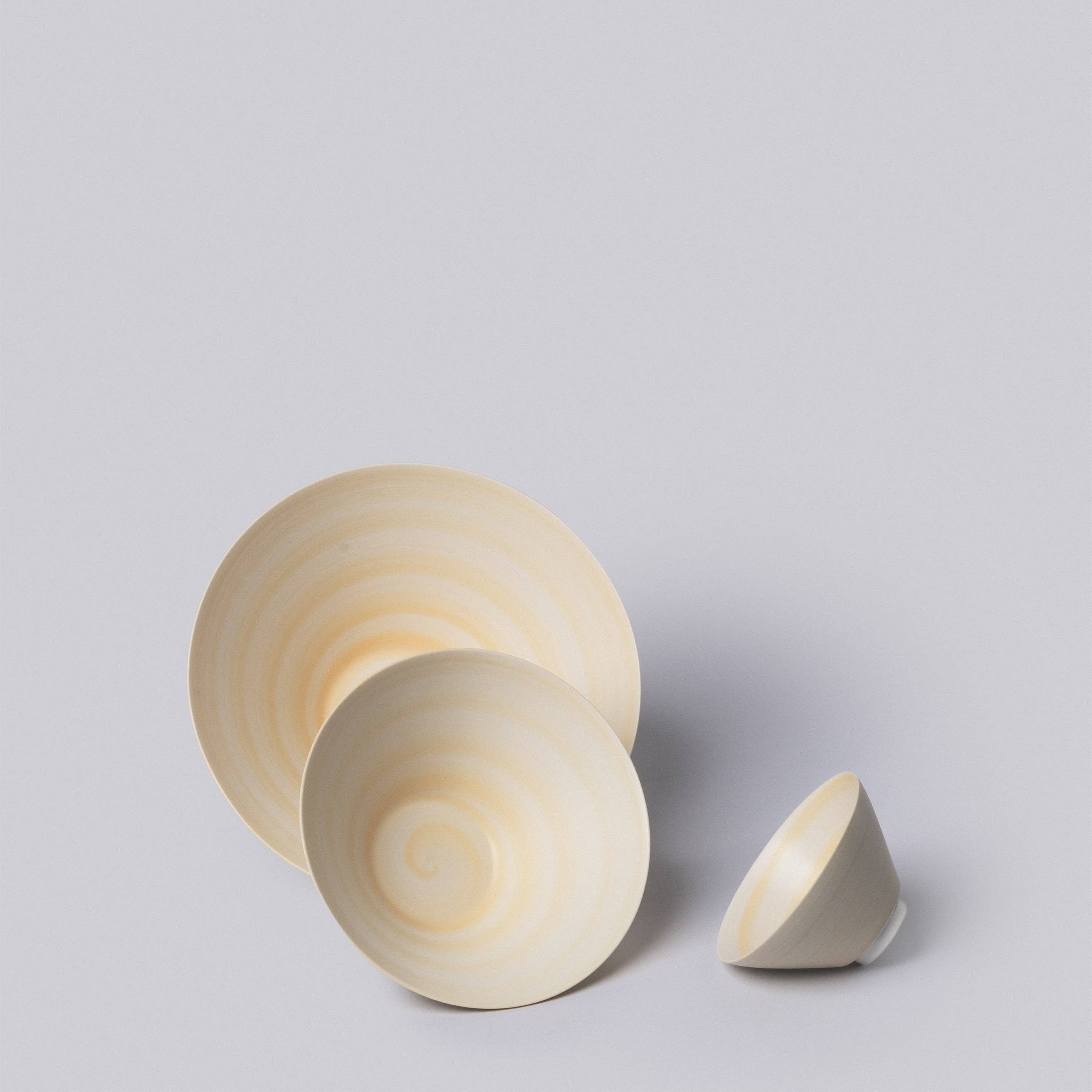 Middle Kingdom - Venta al por mayor Tazón - Juego de 2 cuencos cónicos de porcelana semimate - Pequeño0