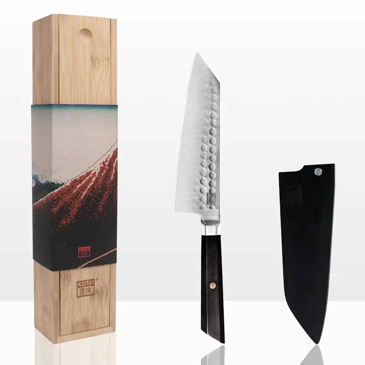 KOTAI - Wholesale Kitchen/Utility Knife - Kitchen Knife - KOTAI Bunka Santoku + Gift box0
