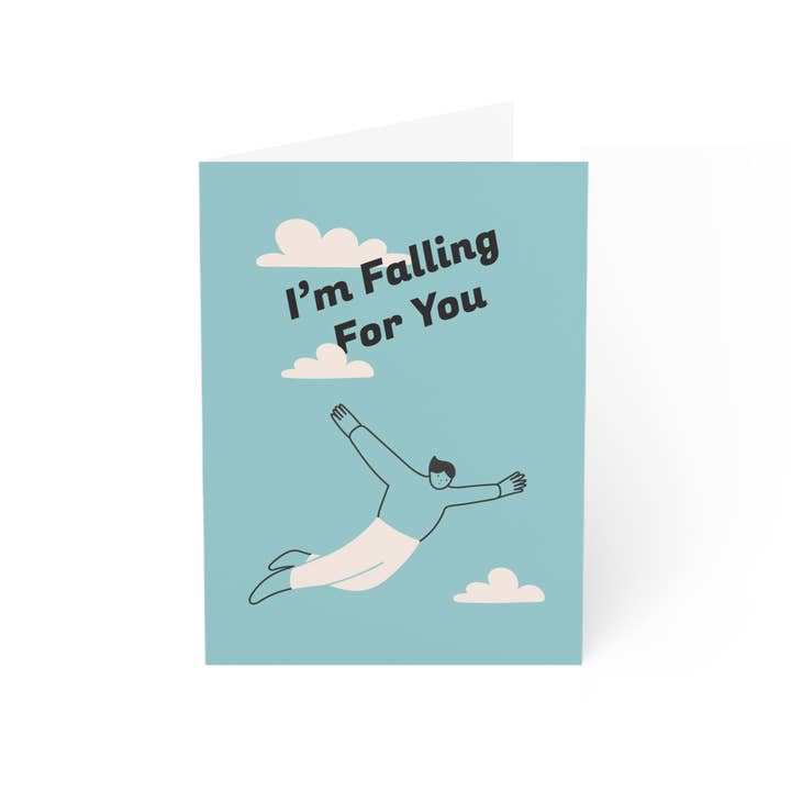 Jag faller för dig - Gratulationskort för wholesale av Donkey Laserbeam