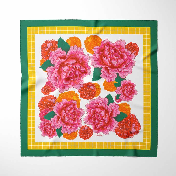 Lake Como Lounger Schal aus 100% Seide für den Großhandel von Emma Phelan Design