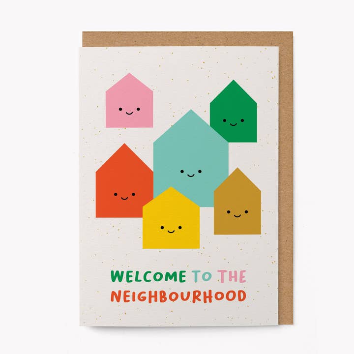 Graphic Factory - Venta al por mayor Tarjetas de inauguración de hogar - Bienvenido al vecindario - Tarjeta de inauguración de la casa1