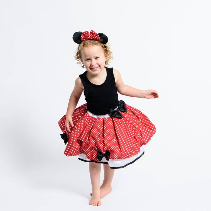 Lets dress up - Venta al por mayor Disfraz - Niños - Set de Minnie Mouse: falda tutú y diadema