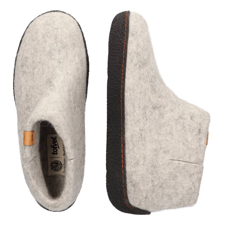 Rabara uldfilt hjemmesko naturlig delta for engroshandel hos Tofvel