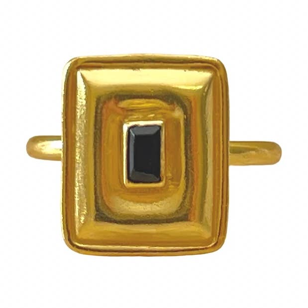 Horus Black Onyx ring for wholesale by Chandra Collections