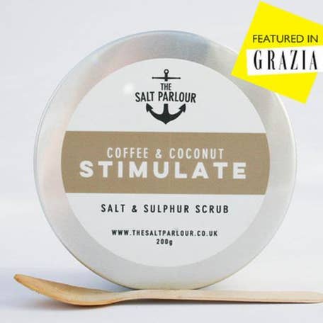 Gommage Stimulate Café & Coco pour la vente par The Salt Parlour