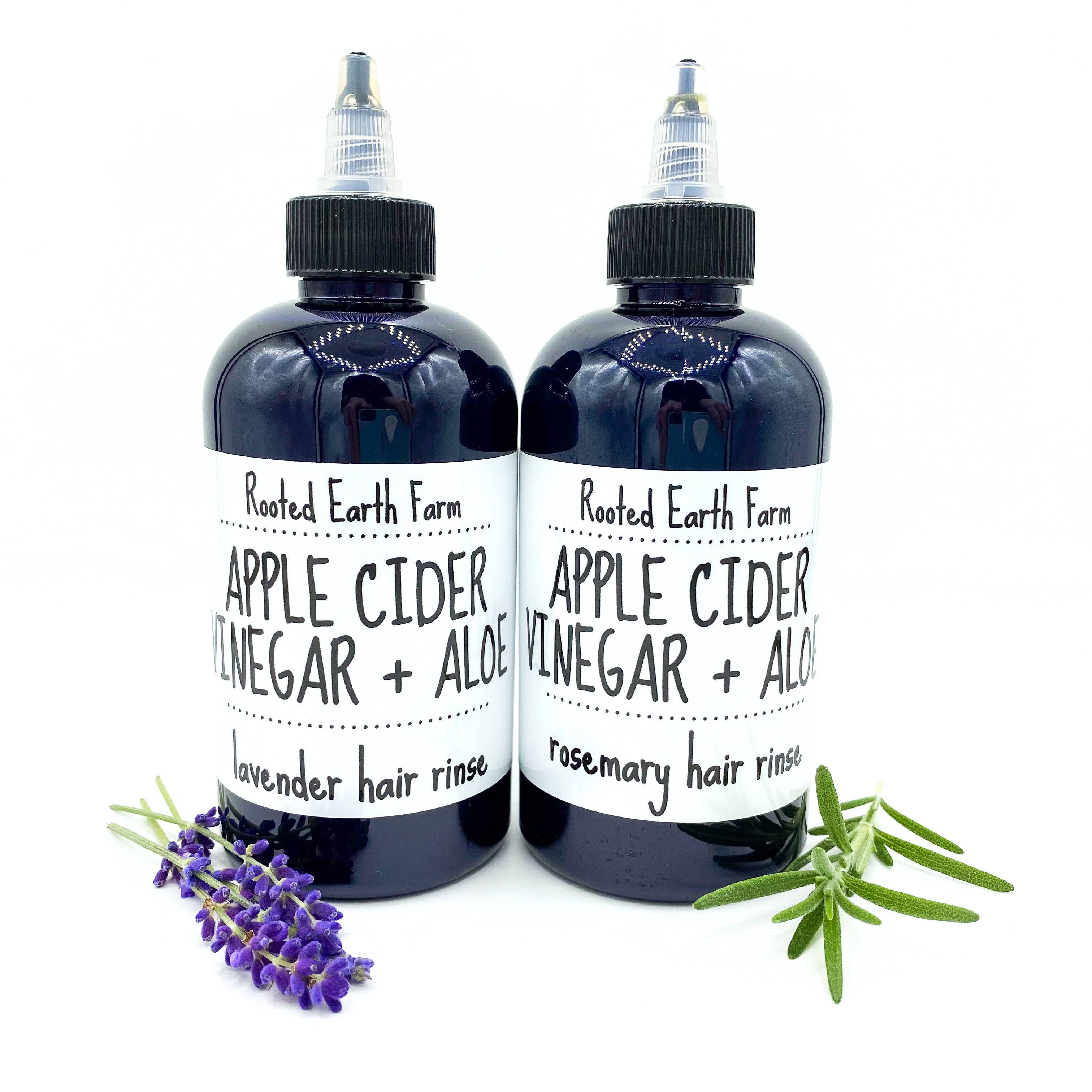 Rooted Earth Farm + Apothecary - Wholesale Scalp/Hair Treatment - Apple Cider Vinegar + Aloe Hair Rinse - 2 Scent Options ACV3