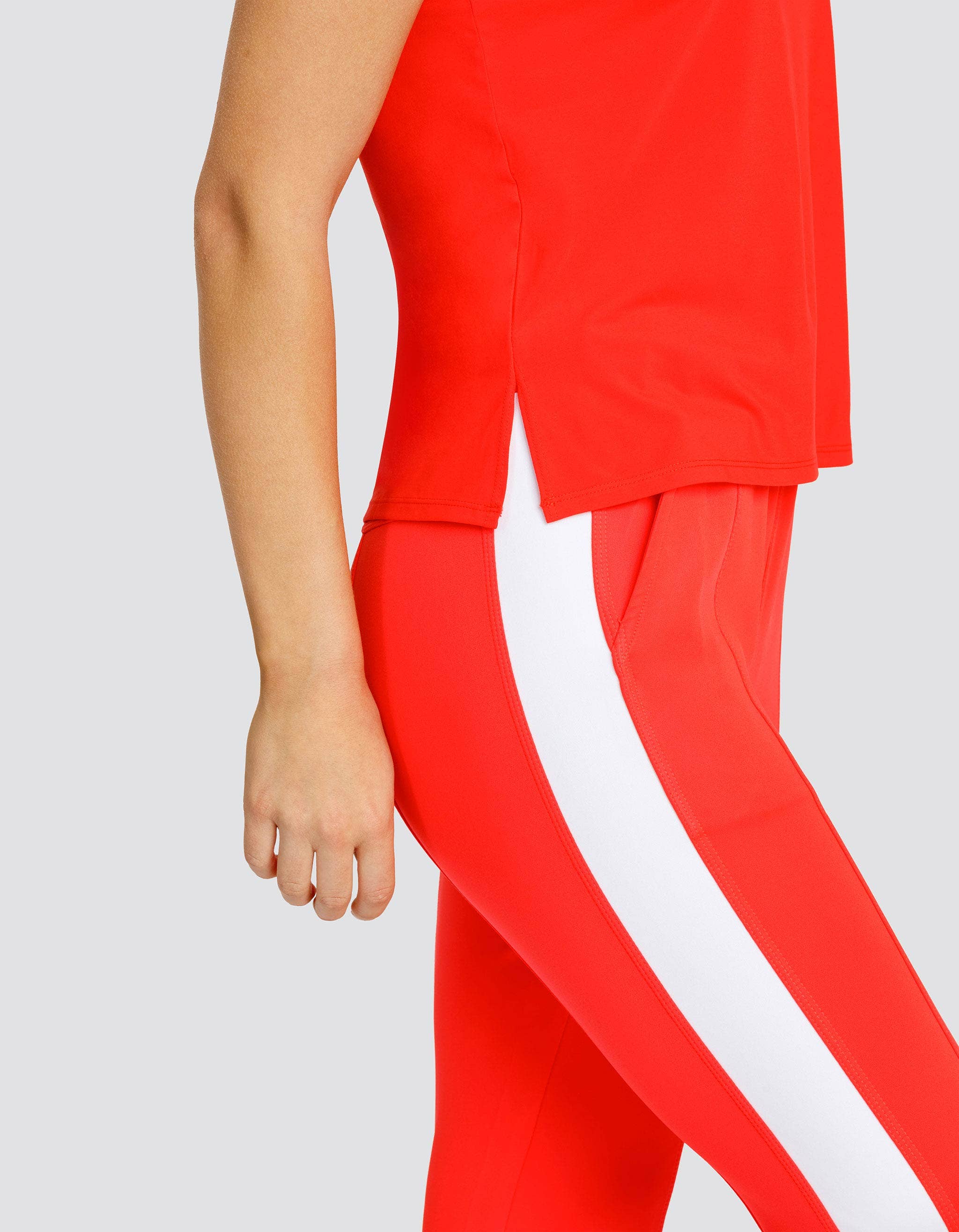 Spin-It - Wholesale Athletic Top - Women's - BIJOU BOXY SHORT SLEEVE TOP - FLAMENCO4