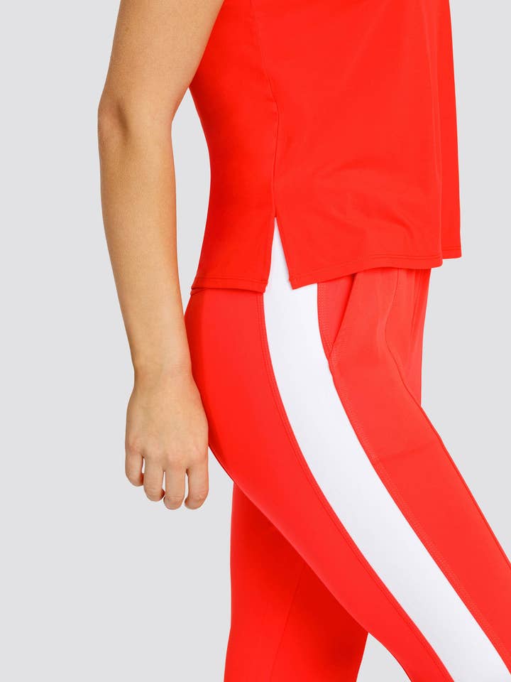 Spin-It - Wholesale Athletic Top - Women's - BIJOU BOXY SHORT SLEEVE TOP - FLAMENCO4