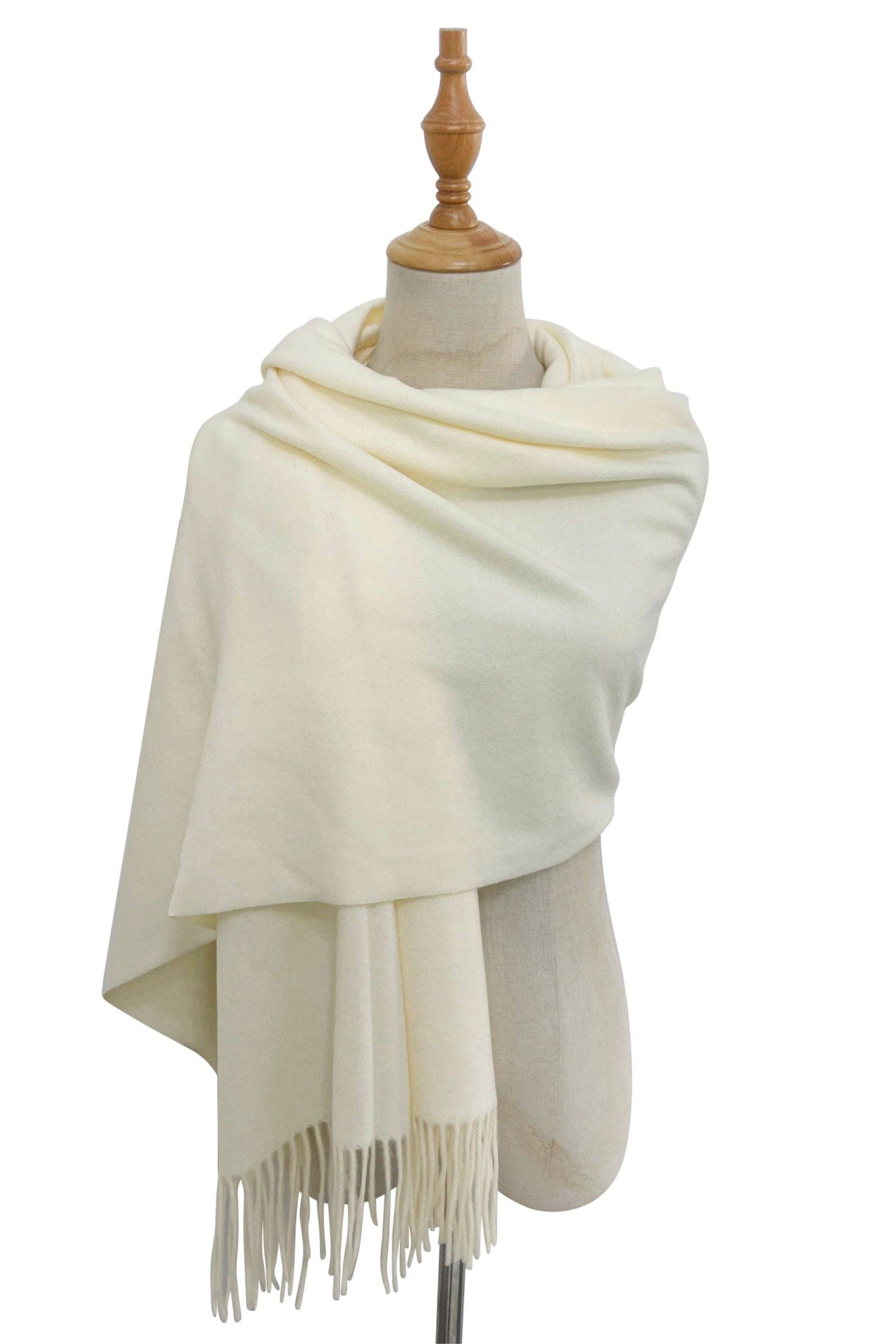 Fashion Scarf World – wholesale Halsduk - Dam – Mjuk ull tofs filt sjal4