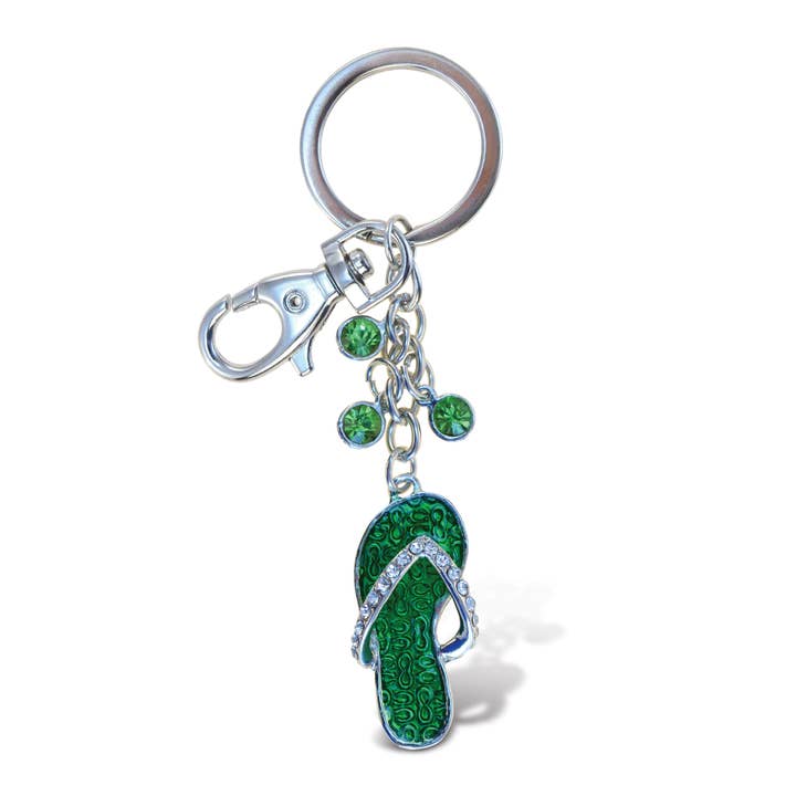Sparkling Charms - Green Flip-Flop and other Purchase Wholesale crystal flip flops. Free Returns & Net 60 Terms on Faire trending on Faire.