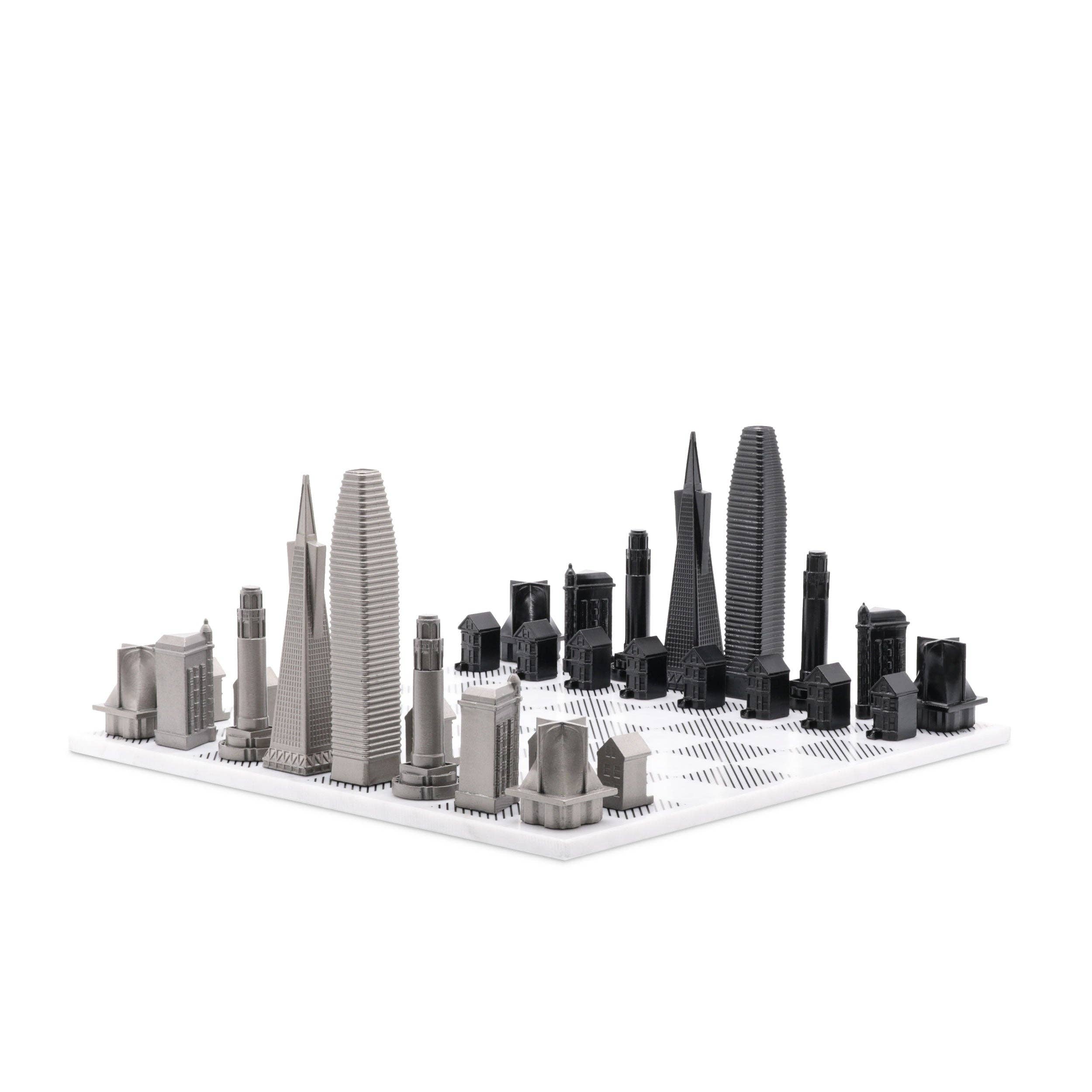 Skyline Chess - Wholesale Board Game - Stainless Steel San Francisco Edition - Skyline Chess Set9