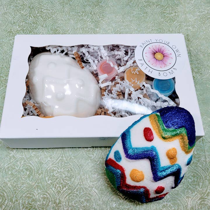 PYO Osterei-Badebomben - Male deine eigenen für den Großhandel von NOLA Soap Works