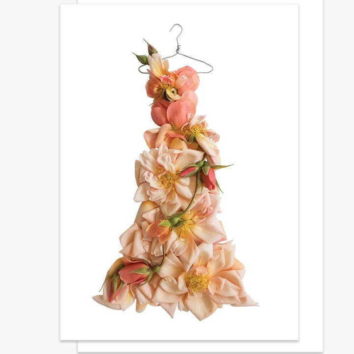 Robe Perle d'Or Rose — Carte de vœux florale pour la vente par petal & pins