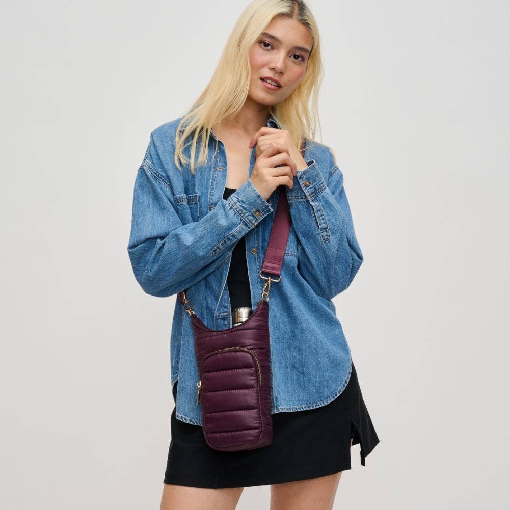 Urban Expressions - Wholesale Crossbody Bag - Women's - Jace Water Bottle Nylon Puffer Crossbody3