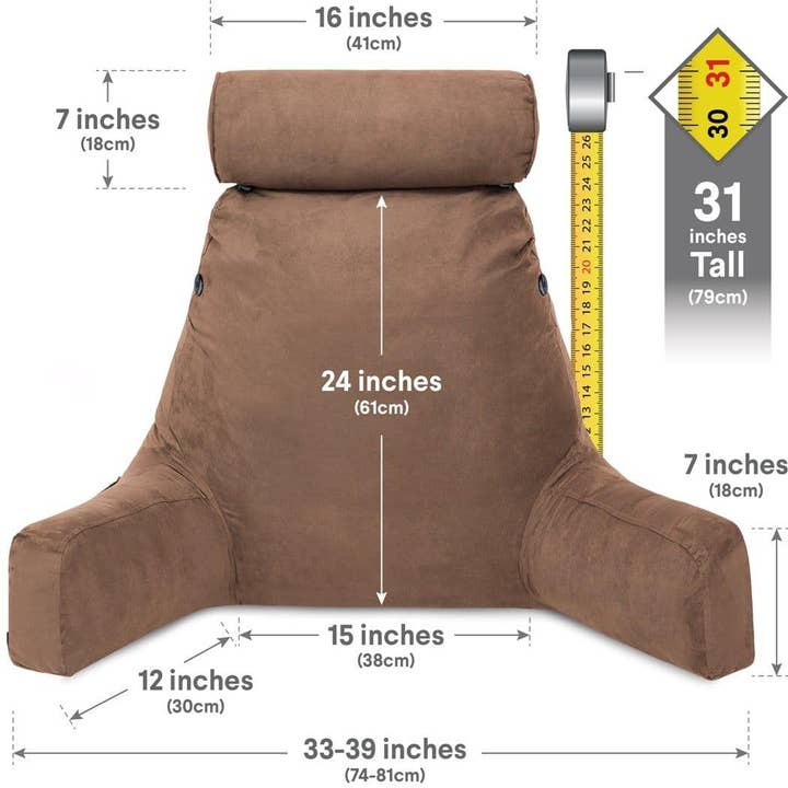 Husband Pillow - Wholesale Bedding pillow - XXL Husband Pillow Aspen Edition Backrest Pillow with Memory Foam64