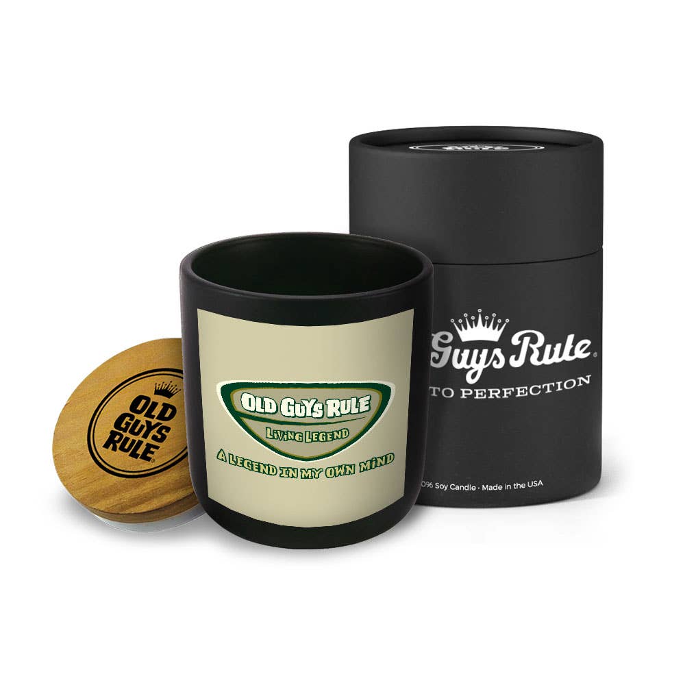 Uncommon Flame - Wholesale Jar/Filled Candle - Old Guys Rule - Living Legend Candle0
