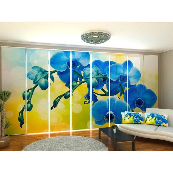 Set di 8 Tende a Pannello Orchidea Reale 2 per la vendita all'ingrosso da parte di IlyDecor