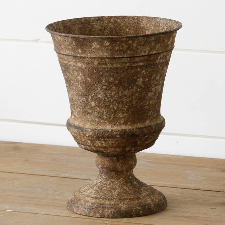 Audrey's Home & Gift - Wholesale Plant Pot - Mini Iron Urn, Rust (PC)