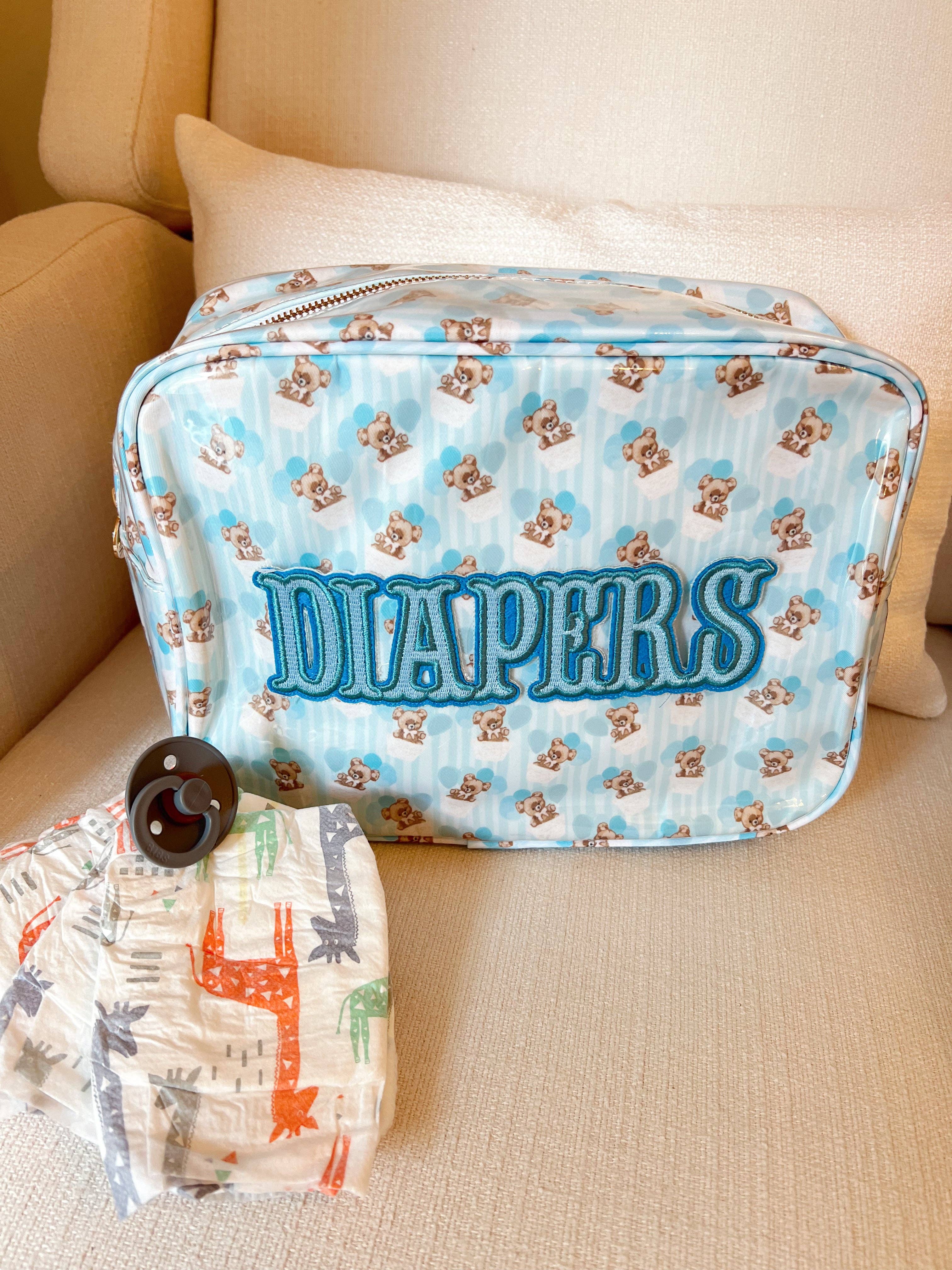 KENZKUSTOMZ - Wholesale Diaper Caddy - Baby - Diapers XL - Clear Coat Bag1