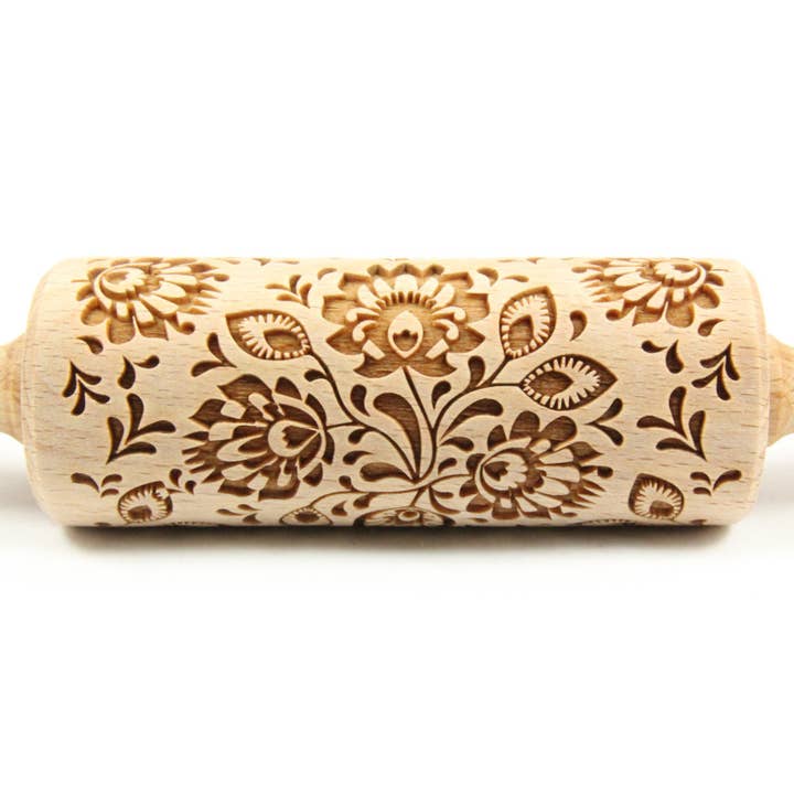Folk Floral Junior Rolling Pin for wholesale by Folkroll