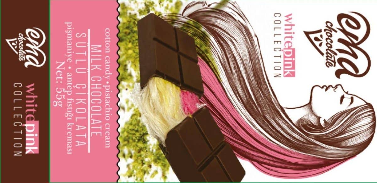 Aladdin - Vendita all'ingrosso Barretta di cioccolato - Cioccolato al latte Angel Hair con pistacchio e zucchero filato - 100 g5