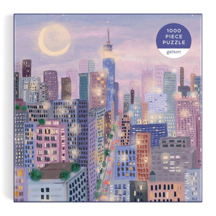 Chronicle Books - Wholesale Puzzle - Adult - City Lights 1000 Piece Puzzle In a Square box