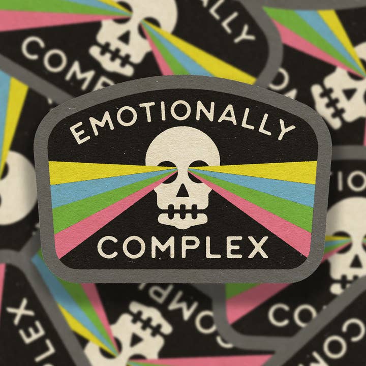 Emotionally Complex Vinyl Sticker for wholesale by SheeleyCo