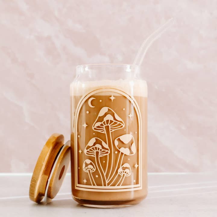 Luxxe Creations Collection – wholesale Dricksglas och koppar – Svamp Dröm Glas Kopp - Glas Burk - Svamp Kopp