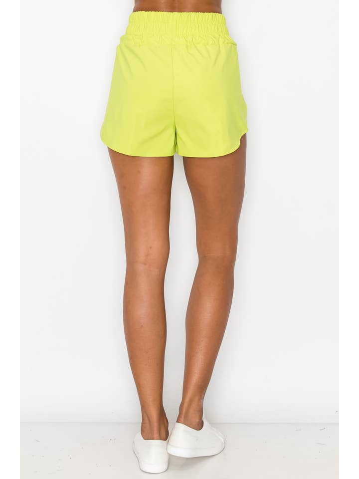 Shop Lev - Wholesale Athletic Shorts - Women's - Banding High Waist Active Windbreaker Shorts20