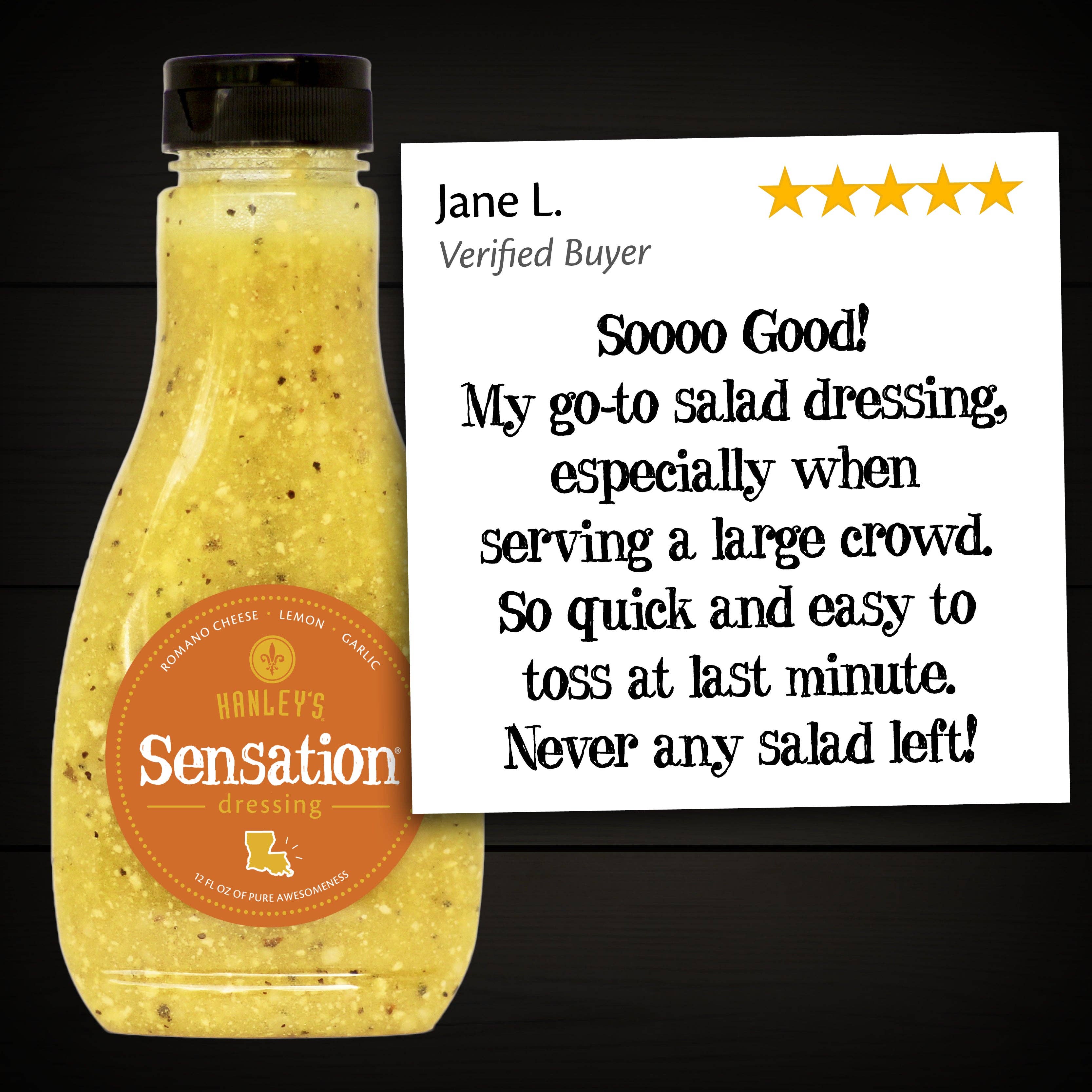 Hanley's - Wholesale Salad Dressing - Sensation® dressing6