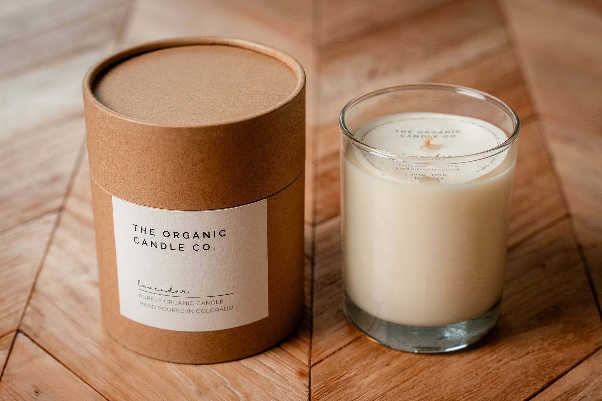 Merrely - Wholesale Jar/Filled Candle - Classic Organic Candle – 10oz – Box of 45