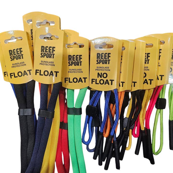 Reef Sport Suncare - Wholesale Sunglasses/Eyeglasses Strap - Unisex - REEF "FLOAT / NO FLOAT" Sunglass Leash w/ Clip Strip 0