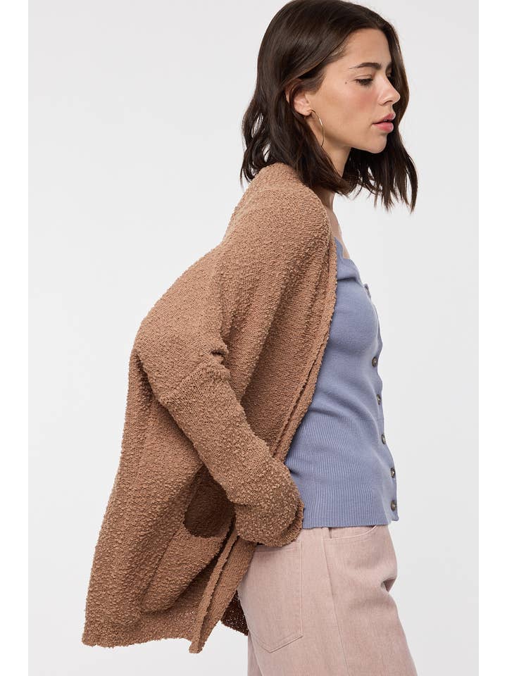 Wishlist Apparel - Wholesale Cardigan - Women's - LIGHTWEIGHT KNIT SWEATER CARDIGAN / WL25-111477