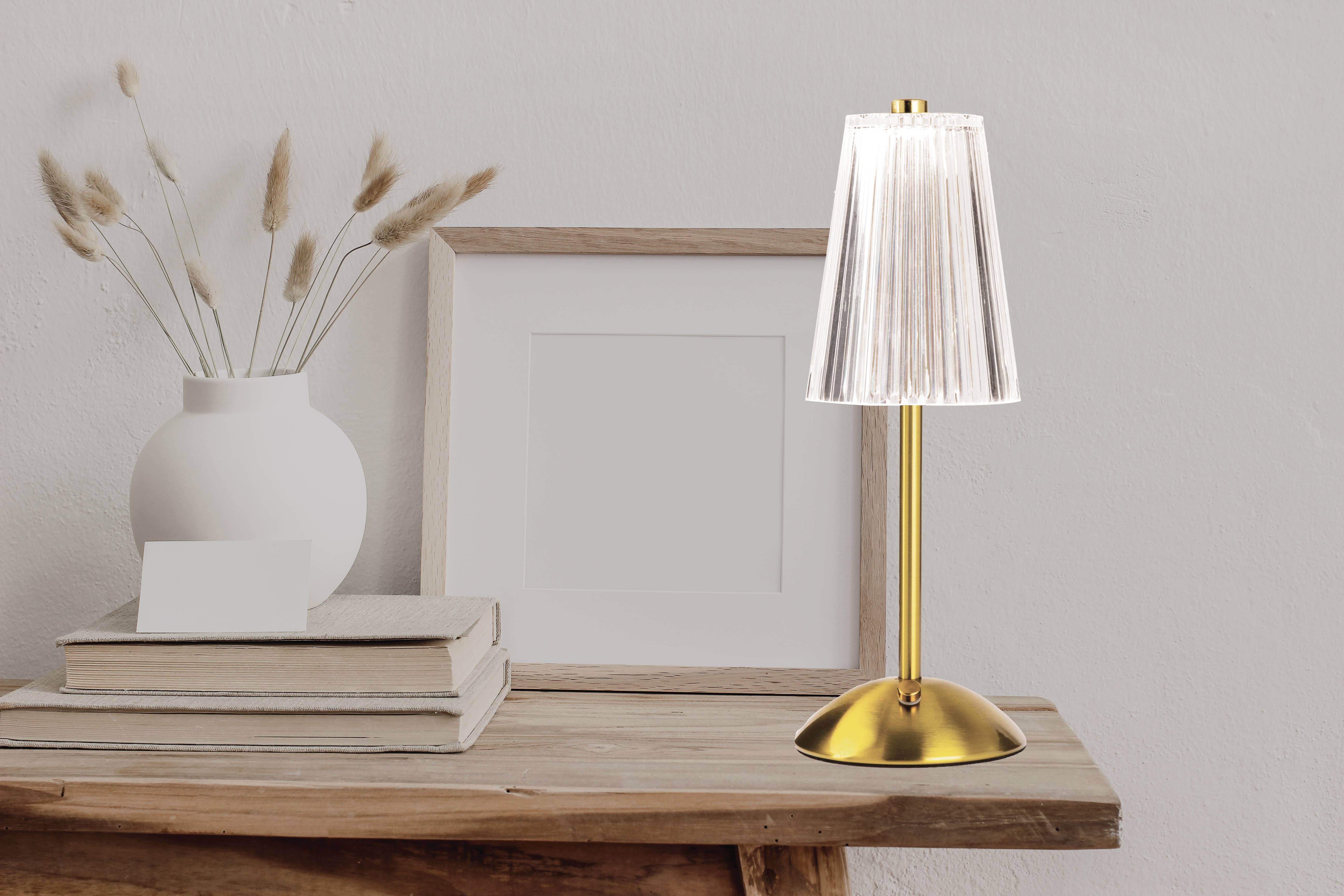 Gotham Steel/Granitestone - Wholesale Accent/Desk Lamp - Auburn Table Lamp Small Cordless Touch LED Rechargeable2