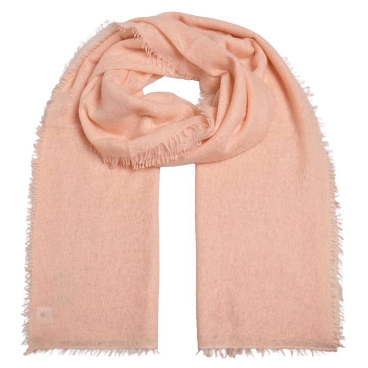 Kasjmier sjaal Feli-cs in White Peach voor wholesale door cute stuff GmbH