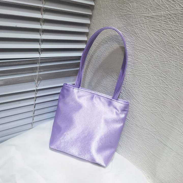 SueSilkHK – wholesale Shoulder bag – women's – Elegant Vintage Style Satin Colorblocking Women's Bag - With Featured Synthetic Fabric8