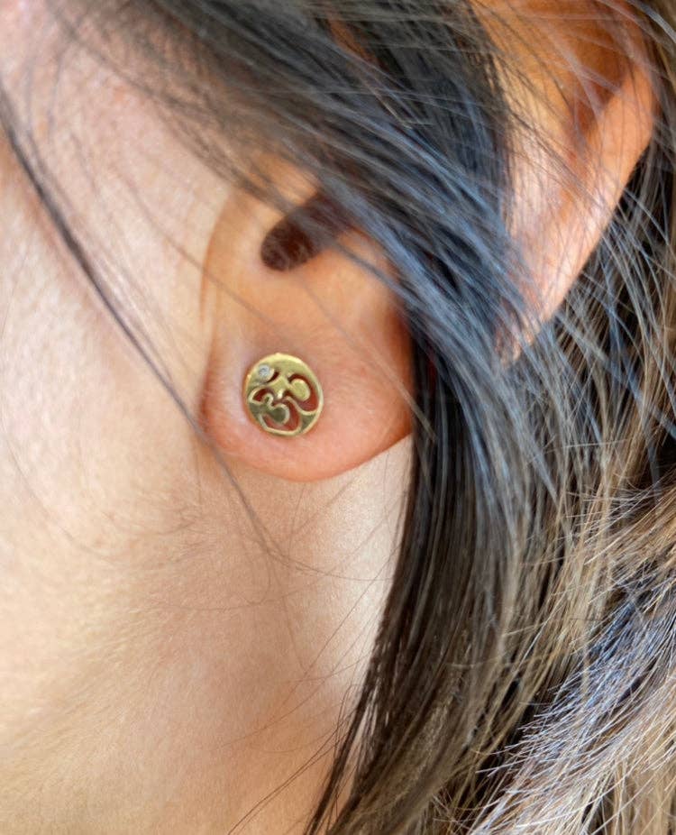Jen Stock Mindful Designs - Wholesale Stud/Post Earrings - Signature ©️Goddess Earrings || Classic OM12