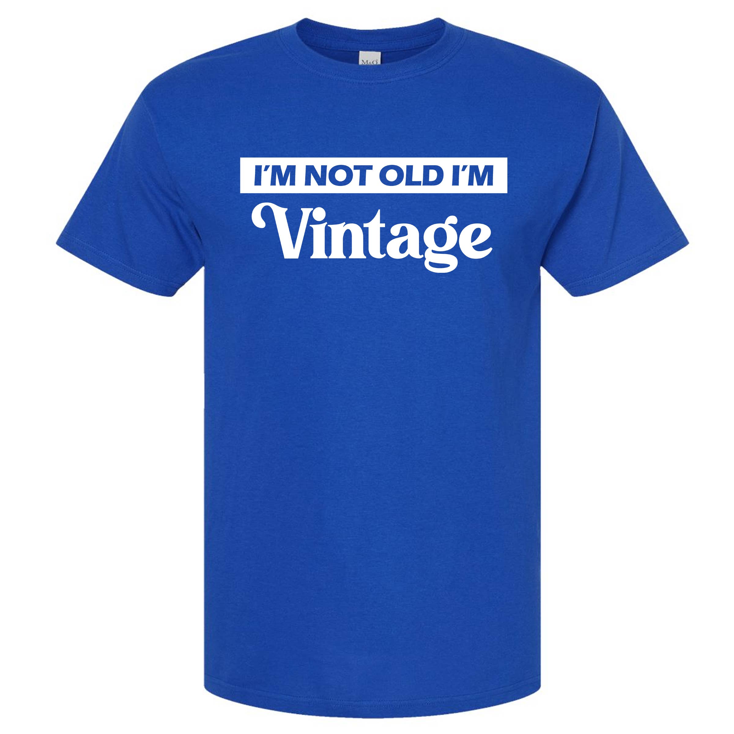 Wi-Wear - Vente T-shirt sérigraphié – homme - T-shirt col rond homme « I'm Not Old I'm Vintage »13