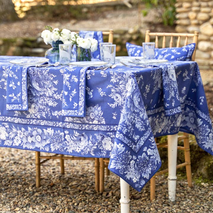 Avonlea Tablecloth - Cobalt for wholesale by April Cornell
